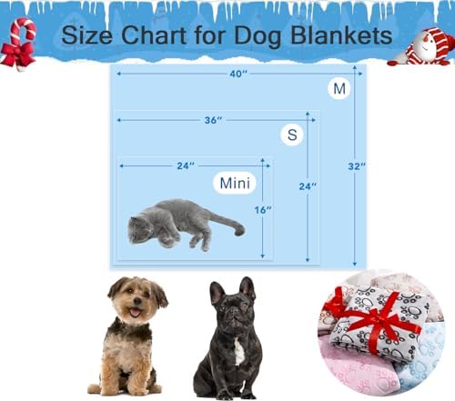 Blue Dog Blanket for Puppy Accesssories Boy, Blue Dog Stuff for Small Kitten Indoor Cats, Washable Soft Puppy Essentials Supplies - Image 6