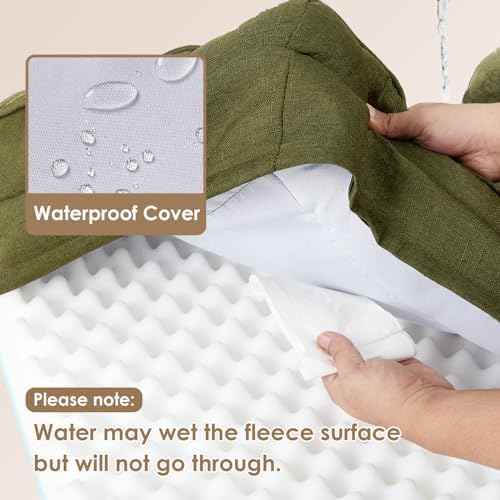 EHEYCIGA Orthopedic Small Dog Bed, Waterproof Memory Foam Washable Pet Beds - Image 3