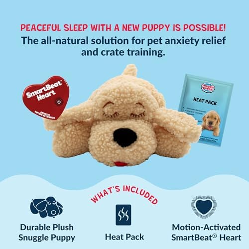 Snuggle Puppy Heartbeat Toy, Calming Comfort, Breed Buddies Goldendoodle - Image 3