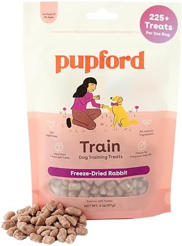 Pupford Freeze Dried Training Treats for Dogs & Puppies (Rabbit, 2 oz) by Pupford