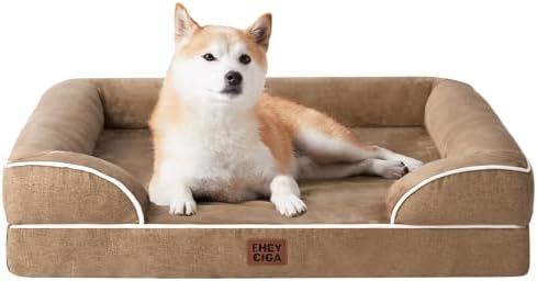 EHEYCIGA Orthopedic Dog Beds Large Sized Dog, Waterproof Washable Pet Bed by EHEYCIGA