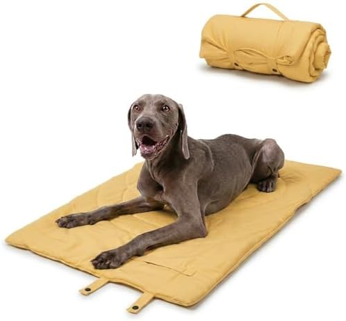 Lightly Padded Roll-Up Travel Dog Mat Settle & Place Training by Unknown