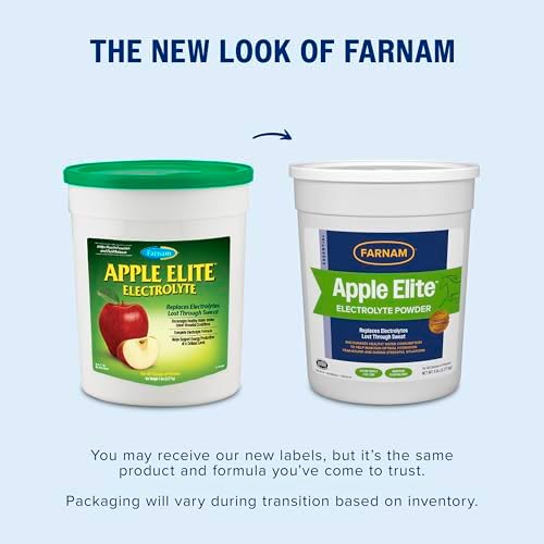 Farnam Apple Elite Horse Electrolytes Powder Supplement, Replaces Vital Minerals, Encourages Hydration, Sugar-Free, Contains Sodium, Potassium, Calcium & Magnesium, Apple Flavored, 5 lb (Pack of 4) - Image 2