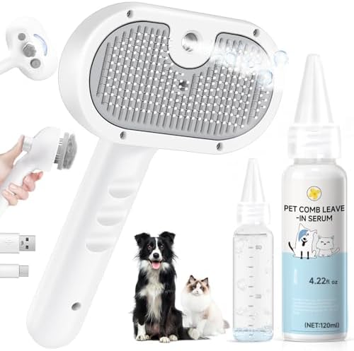 Pet Steam Brush Dog Cat 2026 New Grooming Comb for Shedding Floating Hair by VVWVVW
