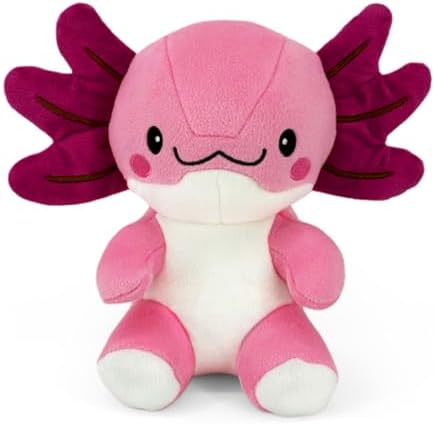 Blnboimrun Squeaky Dog Toys for Aggressive Chewers, Interactive Puppy Toys with Squeaker & Crinkle Paper, Double Layer Durable Plush Axolotl for Small Medium Large Dogs Indoor Outdoor Play by PET+FUN+FROM+BLNBOIMRUN.