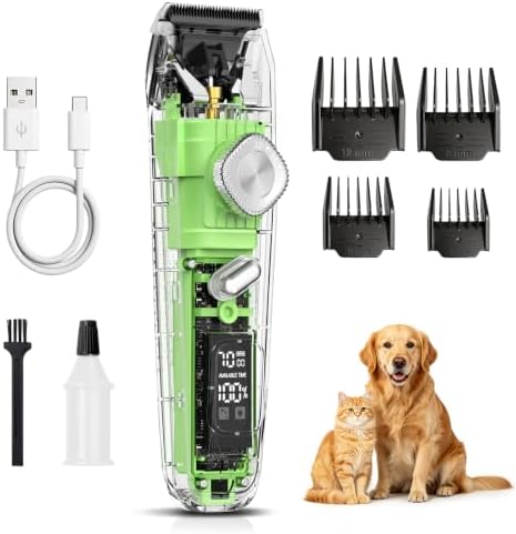 Dog Clippers for Grooming Thick Hair Curly Coats Matted Fur 3-Speeds by Unknown
