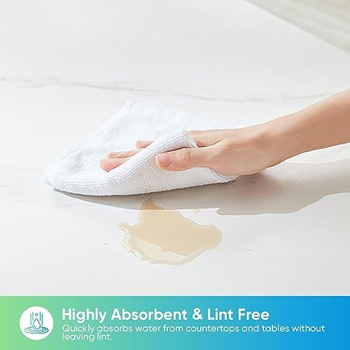 HOMEXCEL 24PK Microfiber Cleaning Cloth, Cleaning Rag for Home, 11.5x11.5in - Image 3