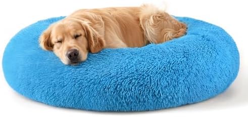 Dog Beds Large Sized Dog and Cats, 32in Pet Beds for Large Pet (Light Blue) by Hoewina