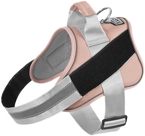 Bolux Dog Harness, No-Pull Reflective Dog Vest, Breathable Adjustable Pet Harness with Handle for Outdoor Walking - No More Pulling, Tugging or Choking by Bolux