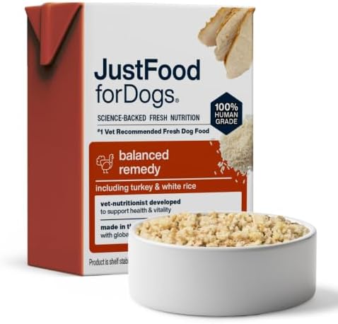 JustFoodForDogs Pantry Fresh Wet Dog Food, Complete Meal or Dog Food Topper, for Sensitive Stomachs, Balanced Remedy Human Grade Dog Food Recipe - 12.5 oz (Pack of 12) by JustFoodForDogs