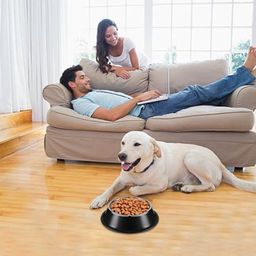 8 Pcs Stainless Steel Dog Bowl 7 oz Stackable Pet Bowl with Rubber Base Non-Slip Pet Dishes Metal Dog Bowls Food and Water Bowls Feeding Feeder for Small Medium Cats Dogs Supplies(Multicolor) - Image 4