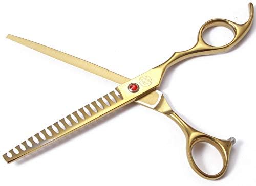 Professional Dog Grooming Scissors Set, 7 Inch/8 Inch Pet Grooming Scissors Chunkers Shears for Dog, Curved Dog Grooming Scissors, Thinning Shears for Dog with Grooming Comb - Image 5