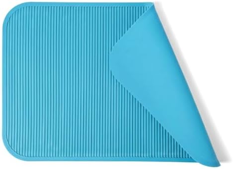 Pet Grooming Table Non-Slip Mat - Padded Mat for at-Home Grooming Dogs and Cats,Bathing Mat for Pets, Diameter：57cm/22.44inch (Blue, 57cm/22.44inch) by Phenfor