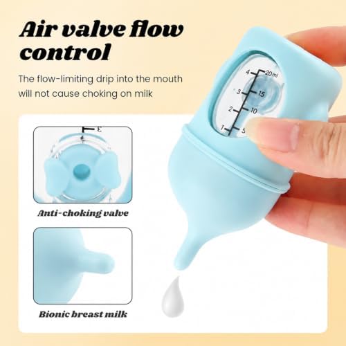 Pet Feeder Bottle Puppy Bottles for Nursing Animal Feeding Bottles Kitten Bottle for Nursing Dog Cat Milk Feeding Bottl e (Blue) - Image 3