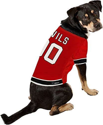 NHL New Jersey Devils Jersey for Dogs & Cats, Large. - Let Your Pet Be A Real NHL Fan! - Image 5