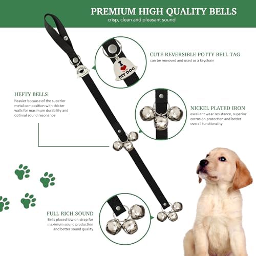 Caldwell's Pet Supply Co. Dog Potty Bells, Dog Door Bell, Bells to Go Outside, Potty Training Bell, Dogs Doorbell, Dogs Potty Doorbell, Ring to Go Pee, All Breed Puppy Training Tool - Image 2