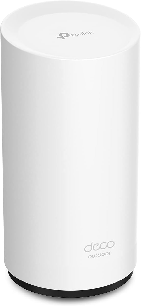 TP-Link Deco Outdoor WiFi (X50-Outdoor) – AX3000 Dual Band WiFi 6, Dual Gigabit Ports, Weatherproof, Works with Deco Mesh, Pole/Wall/Table Mount, 1-Pack by TP-Link