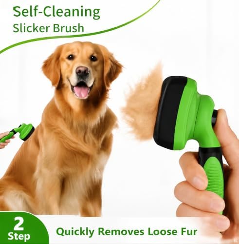 Dog Brush for Shedding,Deshedding Slicker Undercoat Rake Brush for Dog,8PCS - Image 2