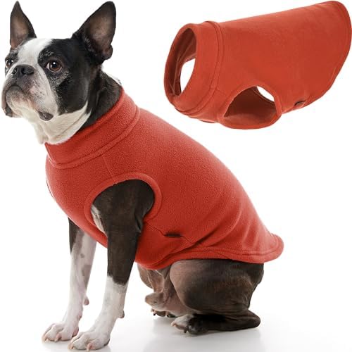 Gooby Stretch Fleece Vest Dog Sweater, Pumpkin, 2X-Large by Gooby