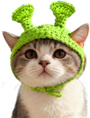 Cute Cat Hat Costume Suitable for 5 to16 lbs - cat Hats for Cats only Head Circumference 11" or Less Kitten hat pet Christmas Photography Outfits by floofelove