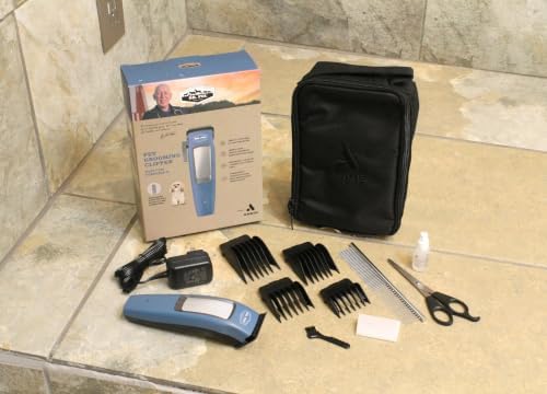 Andis 561125 Dr. Pol Easy Clip Cordless II Clipper Kit, Titanium, Blue - Image 4