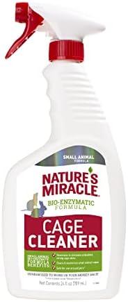 Nature’s Miracle Cage Cleaner 24 fl Oz, Small Animal Formula, Cleans And Deodorizes Small Animal Cages, 2nd Edition by NaturesMiracle