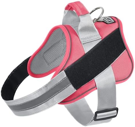 Bolux Dog Harness, No-Pull Reflective Dog Vest, Breathable Adjustable Pet Harness with Handle for Outdoor Walking - No More Pulling, Tugging or Choking by Bolux