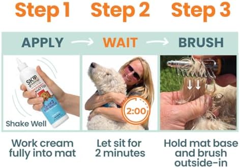 Dematting Cream for Dogs - Mat & Tangle Remover, 8 oz - Image 6