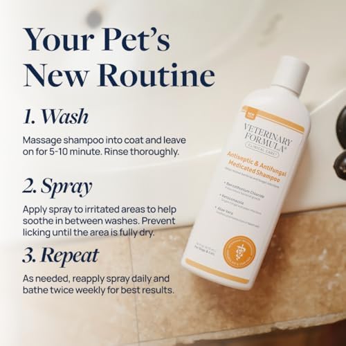 Veterinary Formula Clinical Care Antiseptic & Antifungal Shampoo + Spray - Image 5