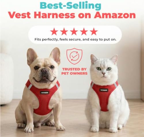Voyager Step-in Air Dog Vest Harness - Red, Small - Image 6