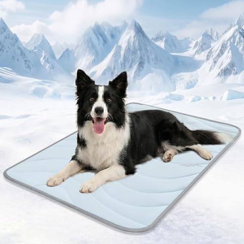 Cozyide Dog Cooling Mat, Q-Max>0.45, 40 L x 28" W, Blue by cozyide