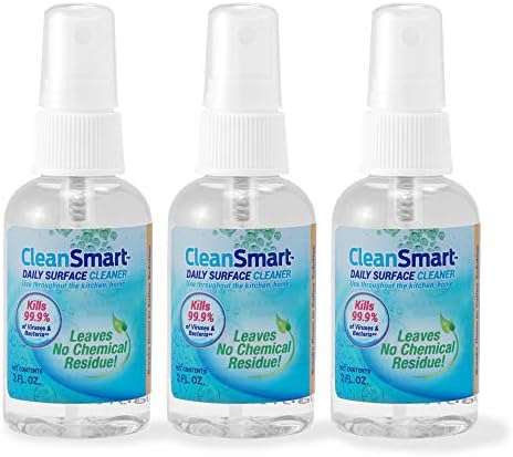 CleanSmart Daily Surface Cleaner Disinfectant Travel Size, 2 oz (3 pack) by CleanSmart%E2%84%A2
