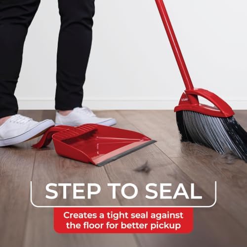 O-Cedar Pet Pro Broom with Step-On Dustpan | Removes Over 99% of Dust & Dirt in One Sweep | Removes 3X More Pet Hair | Quiet Cleaning Tool for Cat and Dog Owners - Image 2