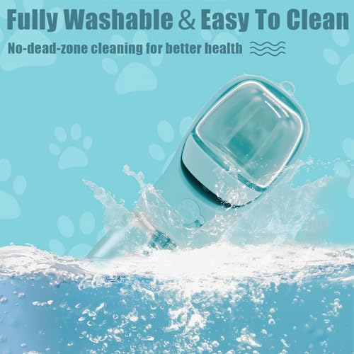 Bestac Portable 2-in-1 Pet Food & Water Feeder Leak-Proof Travel Bowl, Hiking & Walking Pet Water Dispenser (Blue, 350) - Image 6