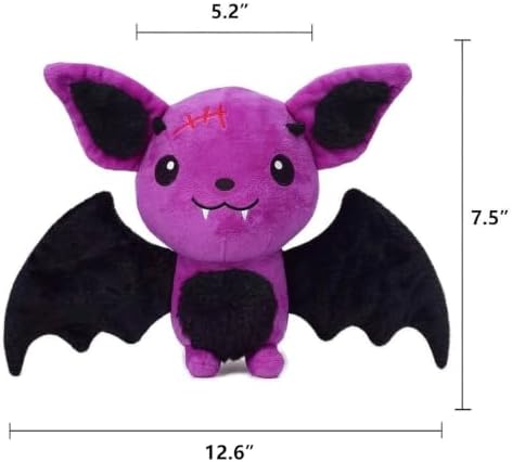 Blnboimrun Halloween Dog Toys for Aggressive Chewers, Squeaky Plush Bat with Crinkle Paper, Durable Interactive Chew Toys for Small, Medium & Large Dogs, Indoor Outdoor Play Pet Gift - Image 3
