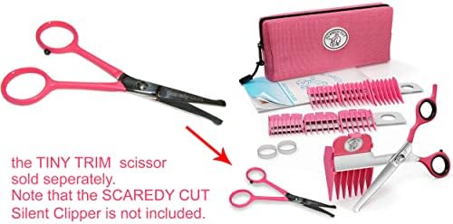 Tiny Trim 4.5" Ball-Tipped Scissor for Dog, Cat and all Pet Grooming - Ear, Nose, Face & Paw - Scaredy Cut's small Safety Scissor - Image 6