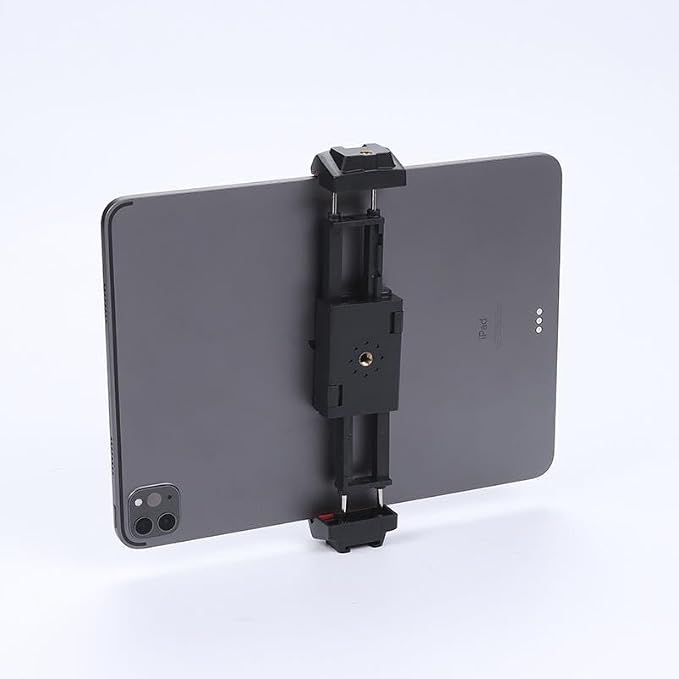 Kado Metal Portable Monitor Stand Tripod, Phone/Tablet Clamp for Desk | 100x100mm 75x75mm Wall/Arm Mount Clamping, 360° Ball Head and 1/4" Screw Compact for Phone, Tablet, Projector, Camera, Webcam - Image 4