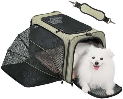 Petsfit Large Expandable Cat Carrier for Travel, Up to 18 lb by Petsfit
