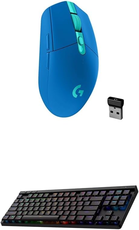Logitech G305 Lightspeed Wireless Gaming Mouse (Blue) + G515 TKL Wireless Gaming Keyboard (Tactile, Black) Bundle by Unknown