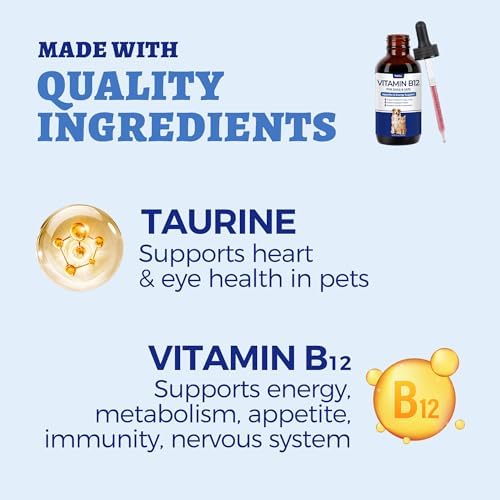 Wellix 4.06 fl oz Vitamin B12 Liquid with Taurine for Dogs and Cats - Image 5