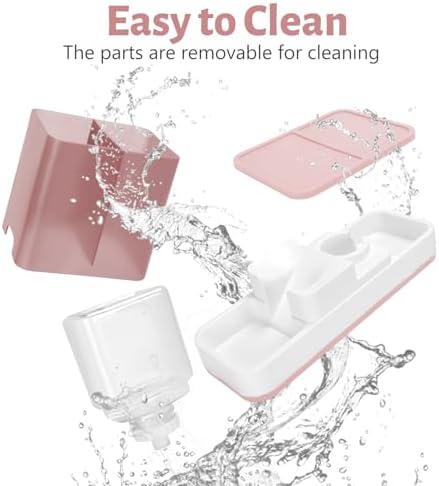 Yummy Sam Automatic Small Pet Feeder and Water Dispenser, Pink - Image 6