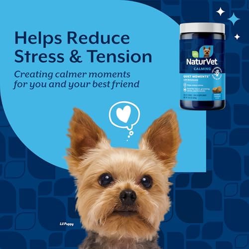 NaturVet Quiet Moments Calming with Melatonin Dog Supplement - 240 Count - Image 3