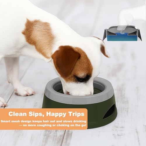 Dog Water Bowl (25oz),No Spill Water Bowl for Dogs and Cats,Water Bowl Dispener for Travel and Home,No Messy Splashes, Spilling or Drips for Dogs & Cats - Image 2