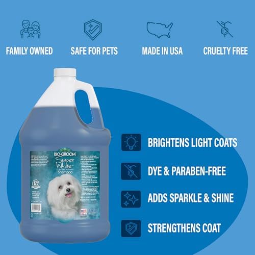 Bio-Groom Super Whitening Dog Shampoo - Whitening Pet Shampoo, Dog Bathing Supplies, Puppy Wash, Grooming Supplies, Cruelty-Free - 1 Gallon - Image 2