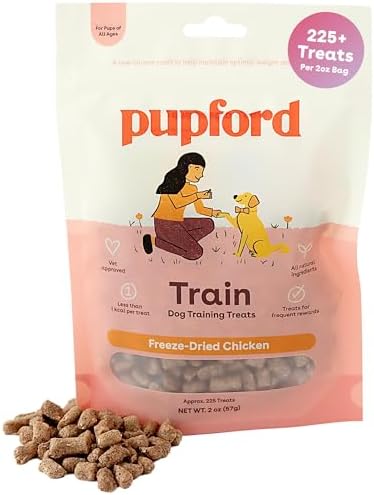 Pupford Freeze Dried Training Treats for Dogs & Puppies (Chicken, 2 oz) by Pupford