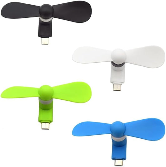 ULBTER USB Type C Mini Mobile Phone Fan for Apple iPhone 17/17 Pro/17 Pro Max/17 Air/16/16 Pro max/16 Plus / 15/15Pro Max/15 Plus 【Not for iphone 14 13 12 11 X】 and More Cool Fan by ULBTER