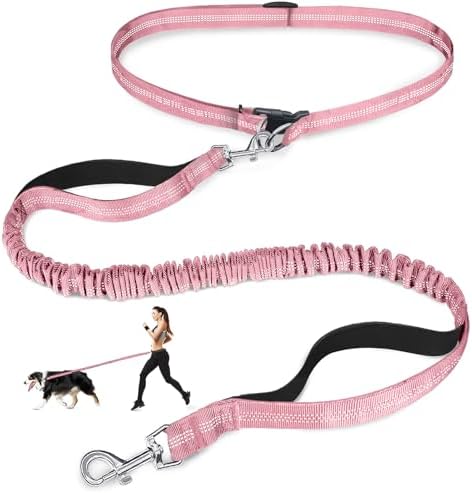 Laqibak Hands Free Dog Leash,Adjustable Waist Leash for Dog,4.2-6.7 Feet by laqibakProductcollection