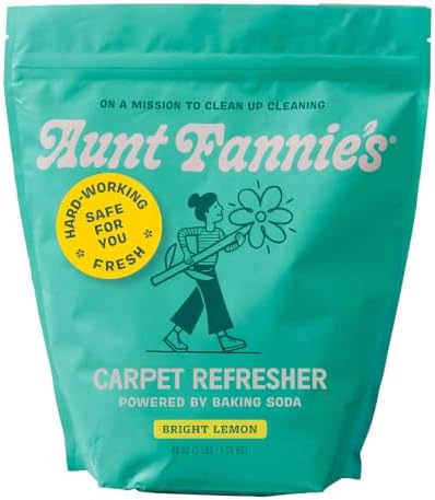 Aunt Fannie's Carpet Refresher, Bright Lemon, 48 oz, Refill or Use Directly by AuntFannies