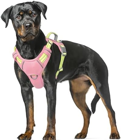 BARKBAY Dog Harness for Large Dogs No Pull Dog Vest ID Tag Pocket by BARKBAY