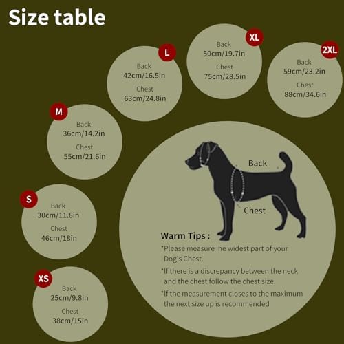 Dog Winter Coat, Warm Dog Jacket Reflective Adjustable Fleece Vest with Harness Built in, Windproof Pet Snow Jacket Snowsuit with Zipper for Small Medium Dogs, Green XS - Image 2